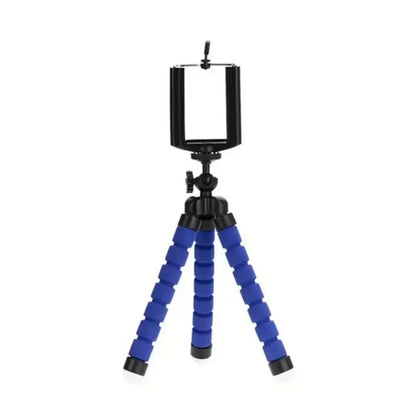 Portable Flexible Octopus Tripod with Phone Clip Mount